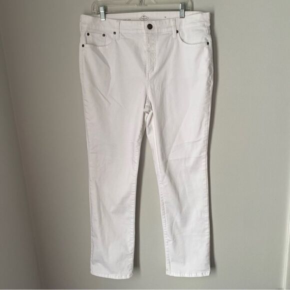 St. john’s Bay Women’s Straight Leg Jeans White - Picture 1 of 5